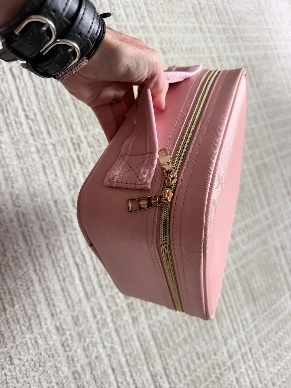 Pink Portable Travel Storage Case - Unbranded